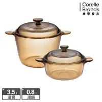 在飛比找momo購物網優惠-【CorelleBrands 康寧餐具】3.5L晶彩透明鍋+