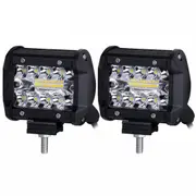 4 Inch LED Work Cube Light Bar Pods Fog Lamp Pickup Driving SUV UTV 4WD Offroad
