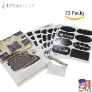 73 Premium Reusable Chalkboard Labels Chalkboard Stickers with DUAL TIP BULLET