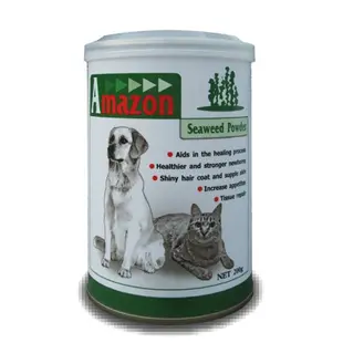 愛美康 Amazon 犬貓狗 寵物天然海藻素 海藻粉 200g（小瓶）提升免疫力，毛髮好亮麗，每罐 350元