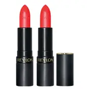Revlon Super Lustrous The Luscious Mattes Lipstick 4.2g 007 ON FIRE - 2 pack