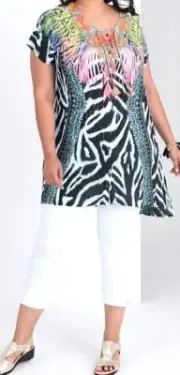 TS TAKING SHAPE plus size S / 16 St Tropez Shirt soft draping top NWT rrp$140!