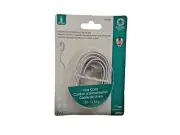 GE 76119 White Power Gear Modular Jack Phone Line Cord 15 ft. Brand New - Sealed