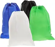 [ANDRESLAD] 10pcs Portable Shoe Bags Travel Storage Pouches for Organizing Shoes Durable Lightweight Drawstring Containers Random Colors