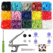 Snap Button Kit Plastic Snap Set T5 Clothing Snap Fastener Tool Multicolor okwd=