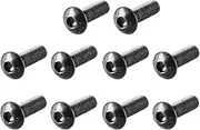 uxcell M3 x 10mm Alloy Steel Hex Socket Button Head Screws Black 100 Pcs