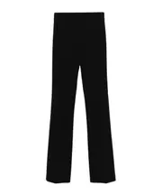 Elastic waist casual pants 40 Black