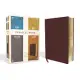 Niv, Kjv, Nasb, Amplified, Parallel Bible, Bonded Leather, Burgundy: Four Bible Versions Together for Study and Comparison