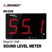Noise Measuring Instrument Digital Decibel Sound Meter Temperature HumidityMeter