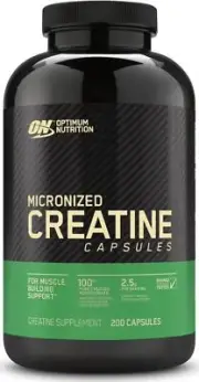 Optimum Nutrition Micronized Creatine Monohydrate Capsules, Keto Friendly, 200
