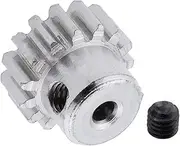 Gears Pinion Gear Set, Pinion Gear 1pcs 0.7 Module 15 Teeth Steel Spur Gear 2.2mm Shaft Motor Pinion Gear 0.7M 15T Spur Gears for 1/18 Electric Car Motor Gear bore Shaft(Sliver)
