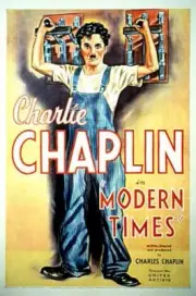 Modern Times poster Charlie Chaplin 1936 Movie OLD PHOTO