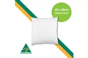 Aus Made 40 x 40cm Cushion Insert Polyester Premium Lofty Fibre