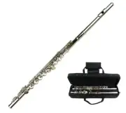 Merano Silver 16 Close Hole C Flute with Case+Accessories -Student Beginner Band