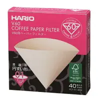 在飛比找樂天市場購物網優惠-Hario濾紙 VCF-01-40M☆V60手沖式錐型無漂白