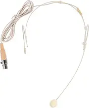 ULDIGI Head Mounted Microphone with Pin Connector Directional Design for Amplifier Loudspeaker for Tours and Presentations Skin Tone Color