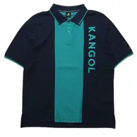 在飛比找蝦皮商城優惠-KANGOL 短袖 短T 拼接 刺繡大LOGO 藍綠 POL