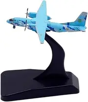 Pre-Built Model Aircraft 1:400 Scale for Ukrainian Air Force Antonov An-26 08 Aircraft Model 5CM Diecast Plane Replica Miniature Airplane Model