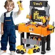 Lehoo Castle Kids Tool Set Toy, Stem Montessori Toys for 3 4 5 Years Old Boy Girl, Toddler Kid Tool Benchs, Learning Educational Construction Toy, Birthday for Kids