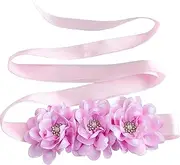 [Oyabridal] Flower Girl Sash Belt for Dresses Rhinestones Flower Sash Belt