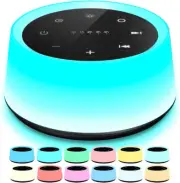 Sound Machine and White Noise Machine with 30 Soothing Sounds with 12 Colors