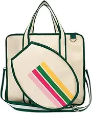 Pickleball Bag, Pickleball Carrying Bag with Adjustable Shoulder Strap, Zippered Gym Bag for Pickleball Rackets,