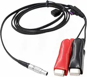 HangTon External Battery Power Cable for Hemisphere S631 / S321+ S321 GPS Receiver, 5 Pin to Alligator Clips