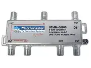 Matchmaster 6-WAY SPLITTER MAT07MM-GM06 5-2450MHz One Port Power Pass, F-Type