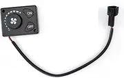 STGTZPLPDU 3 Pins 12V / 24V Air Diesel Parking Heater Controller Switch Knob Timing Black for Car Truck Van Heater Components