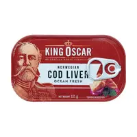 在飛比找momo購物網優惠-【King Oscar】奧斯卡國王鱈魚嫩肝 121g(挪威第