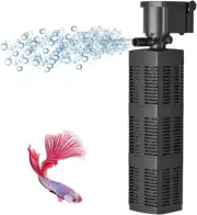 480 GPH Submersible Aquarium Internal Filter Pump for (50 to 160 Gallon) Fish Ta