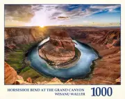 Tau Puzzles-1000 Random Cut Pieces-Horseshoe Bend At The Grand Canyon