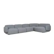Gosling Right Chaise Modular Sofa - Glacier Grey