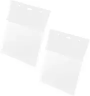 ERINGOGO 2pcs Wall File Holder Plastic Magazine Document Book Storage Wall Paper Office Organizer View Easy to Clean