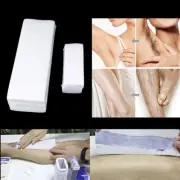 100pcs Body Hair Removal Wax Paper Nonwoven Epilator Wax Strip Paper Roll StrAU