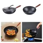 Cast Iron Wok Kitchen Restaurant Cooking Pot for Meat Deep Frying Vegetables