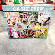 Jigsaw Puzzles. Set Of 8 In One Box. "On The Farm". Brand New. Open Box.