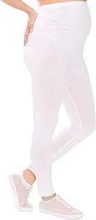 BeLady Damen Leggins Umstandsleggins für Schwanger Knöchellang aus Baumwolle Hose Viele Farben Schwarz Grafitgrau Dunkelblau Grau Weiß Braun