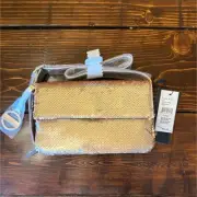 Nicole Miller Gold/Pink Metallic Sequined Evening Bag NWT
