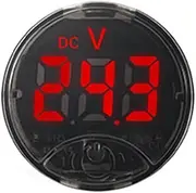 7-120VDC 0-120VDC ing Control Voltage Meter with Low Voltage Alarm and Reverse Polari Protecting Function Digital Display Colors Customizable Red