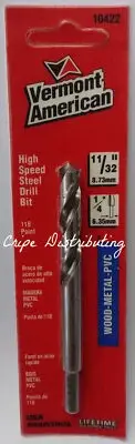 Vermont American 10422 11/32" x 4" High Speed Steel Drill Bit USA