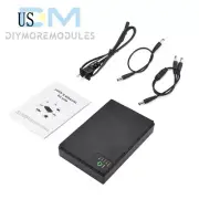 Mini Portable UPS 5V/9V/12V Uninterruptible Power Supply Battery Backup 10400mAh