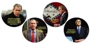 George W. Bush 4 Piece Coaster set Series 1