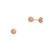 Bevilles 9kt Rose Gold 3mm Ball Stud Earrings