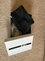 ALEXANDER MCQUEEN Solstice studded Texan ankle boots Size 38 New W/box Dust Bag