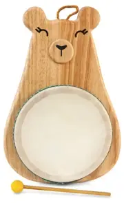 /Award-Winning Momma Bear Drum with Mallet, Multicolor, Model:3718