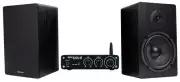 Rockville BLUAMP 21 Bluetooth Home Audio Receiver Amp+(2) 6.5" Black Speakers