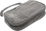 Mikinona Electronic Organizer Travel Case Portable Cable Storage Bag for Chargers Data Cables and Accessories Lightweight Tech Bag for Travel and Daily Use