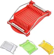 AIMALL 4 PCS Multi-Color 16-Slice Luncheon Meat Slicer, Durable Stainless Steel Ham Cutter, 7.87 x 5.03 Inch, Perfect for Quick Food Prep