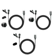Lavalier Microphone with USB C High Sensitivity for Interviews and Broadcasting